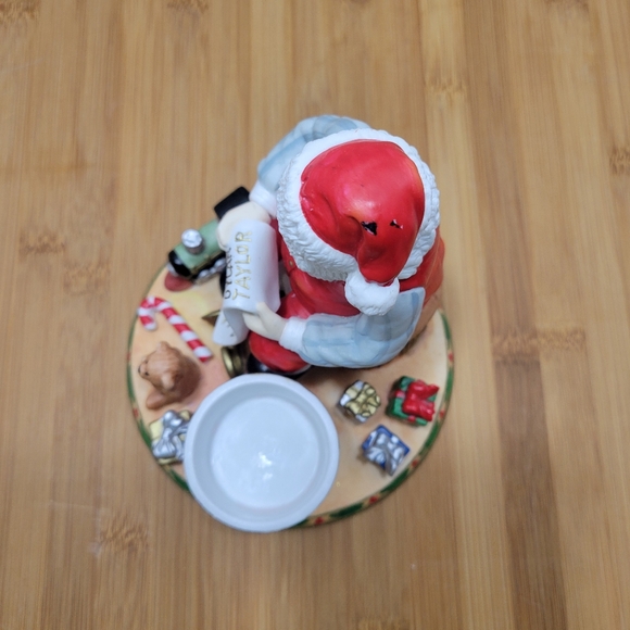 PartyLite Santa Checking His List candle holder Party Lite Santa's List votive - Picture 10 of 13